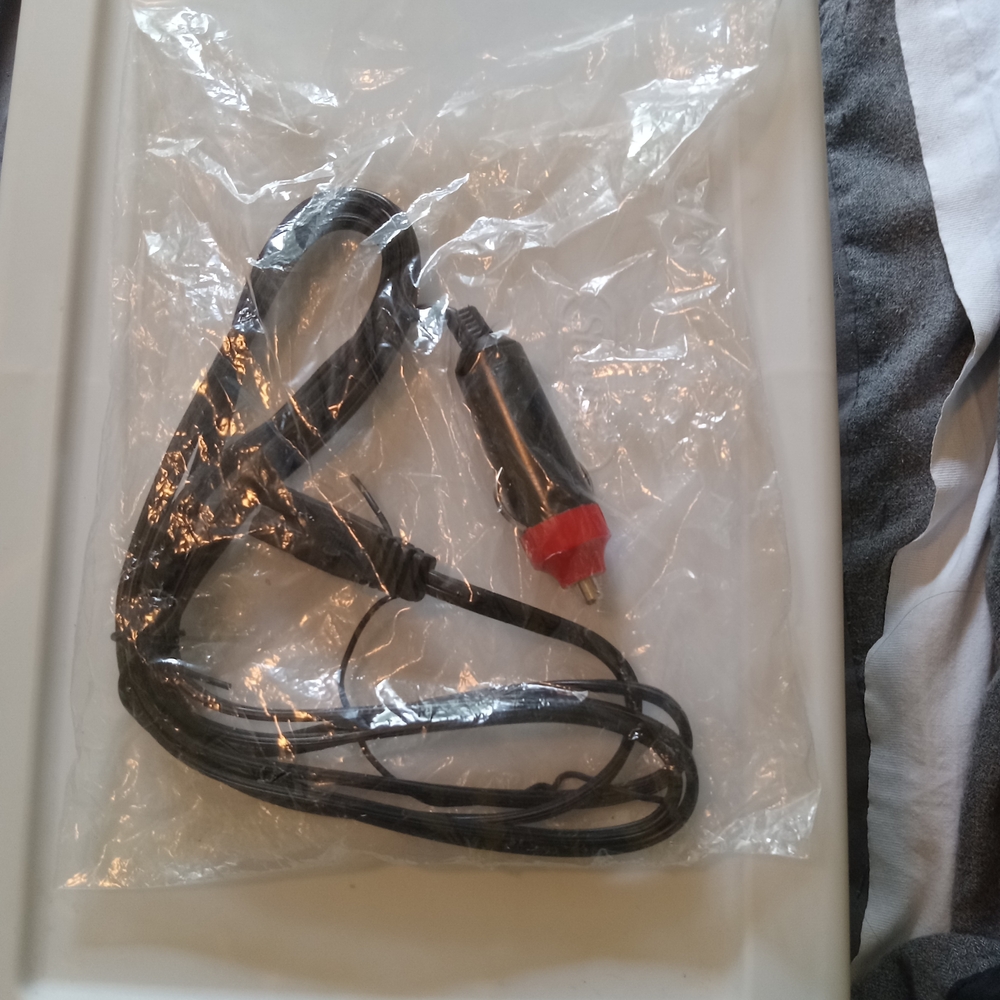 Black and Red Car Charger Cable